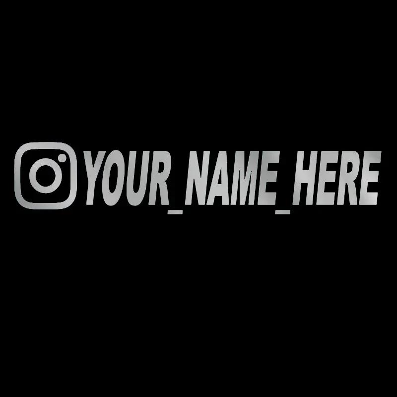 Имя пользователя Персонализированные виниловые наклейки Instagram Мотоцикл для Instagram FACEBOOK Потребности в настройке Примечания Наклейка на автомобиль