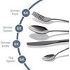 24pcs  Silverware Set with Steak Knives Forks Spoons,Stainless Steel Tableware Cutlery Service for 6,Dishwasher Safe