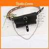 Bag Square Chain Belt Without Punching Square Buckle Suitable For Both Women Men