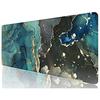 Turquoise Marble Pattern Oversized Table Mat Game Mouse Pad/notebook Keyboard Pad 300x800x3mm