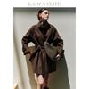 Женское двустороннее шерстяное пальто LadyS Elite