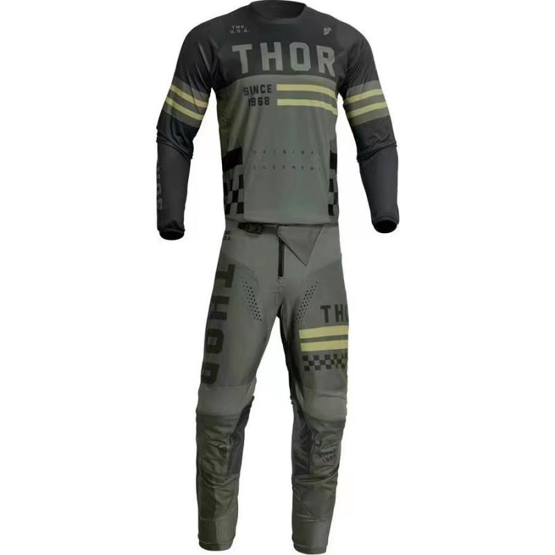 THOR Кросс-кантри Горная трасса Соревновательная езда Соревнование по гонкам Защита Влагоотводящий Дышащий Костюм Райдон Четыре сезона