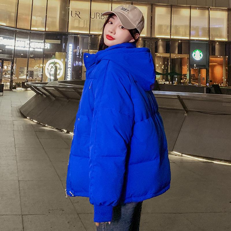 Короткие пуховые куртки, одежда с хлопковой подкладкой, свободные женские осенние и зимние пальто, толстые куртки с хлопковой подкладкой, новые тенденции 2024 года