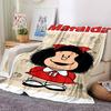 1pc Mafaldas Joyful Adventure flannel Blanket for Super Soft Cute Comfort Blanket for Travel Bedding Couch Sofa Blanket Y73013