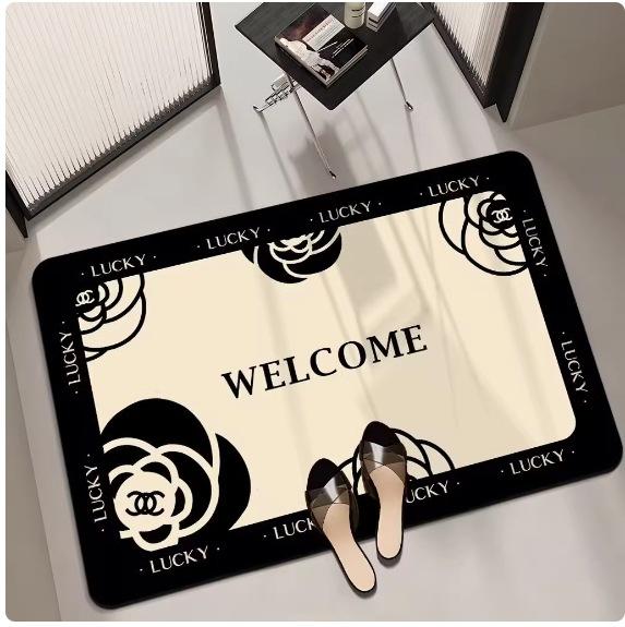 Diatom mud bathroom floor mat, toilet water absorption quick-drying, bath non-slip and anti-drop mat, toilet door floor mat