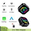 Новый 2-в-1 Беспроводной адаптер CarPlay Мини Plug and Play CarPlay AI Box BT WiFi Соединение Умный донгл Универсальный