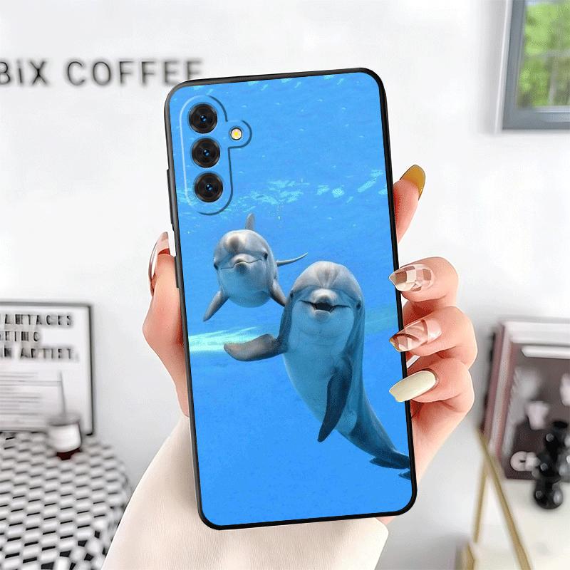 Милый Дельфин Океан Мягкий Чехол для Телефона для Samsung A17 A37 A57 A16 A26 A36 A56 A15 A25 A35 A55 A14 A24 A34 A54 A13 A23 A33 A53 A52 A
