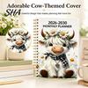 Academic Planner for School 2026?2030 5?Year Monthly Planner, Cute Highland Cow Cover Calendar Notebook, Office Schedule Organizer Deadlines
