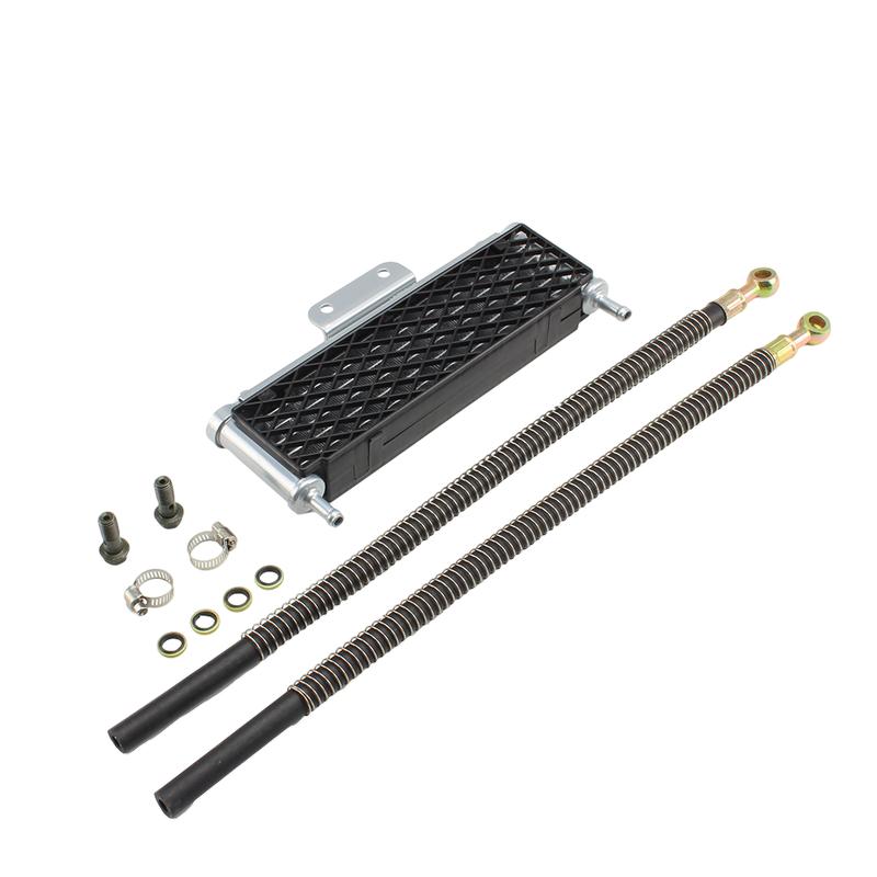 Motorcycle Oil Cooler Kit Water Cooler Universal for Kawasaki Honda Suzuki Engine Mini Moto Pit Dirt Bike Motorcycle Radiator