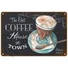 Metal Sign Coffee Tin Sign Posters Wall Decorations Vintage Cafe Retro Club Pub Bar Painting Home Decor Friends Wall Art Plaque