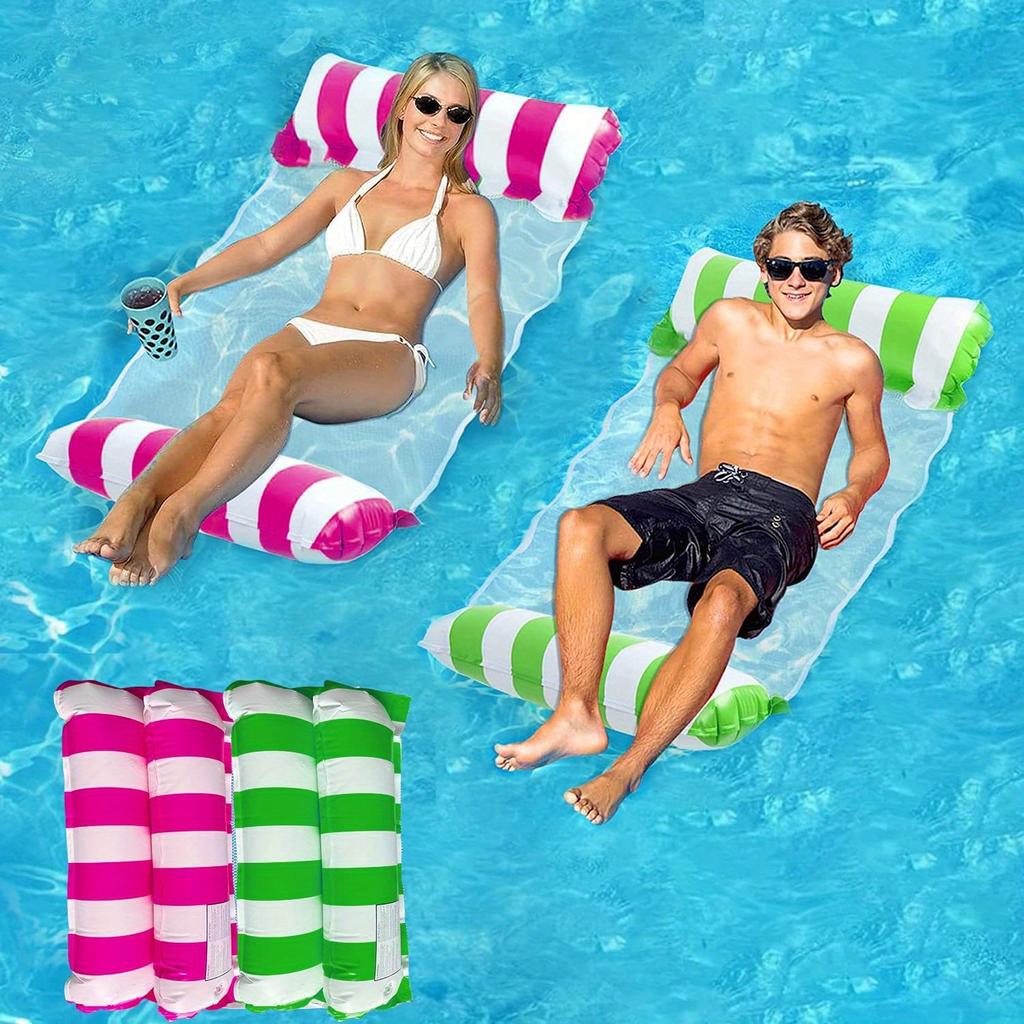 Портативный гамак для бассейна 4-в-1 — идеально подходит для путешествий и вечеринок у бассейна — многофункциональное кресло для отдыха с плавающим дизайном