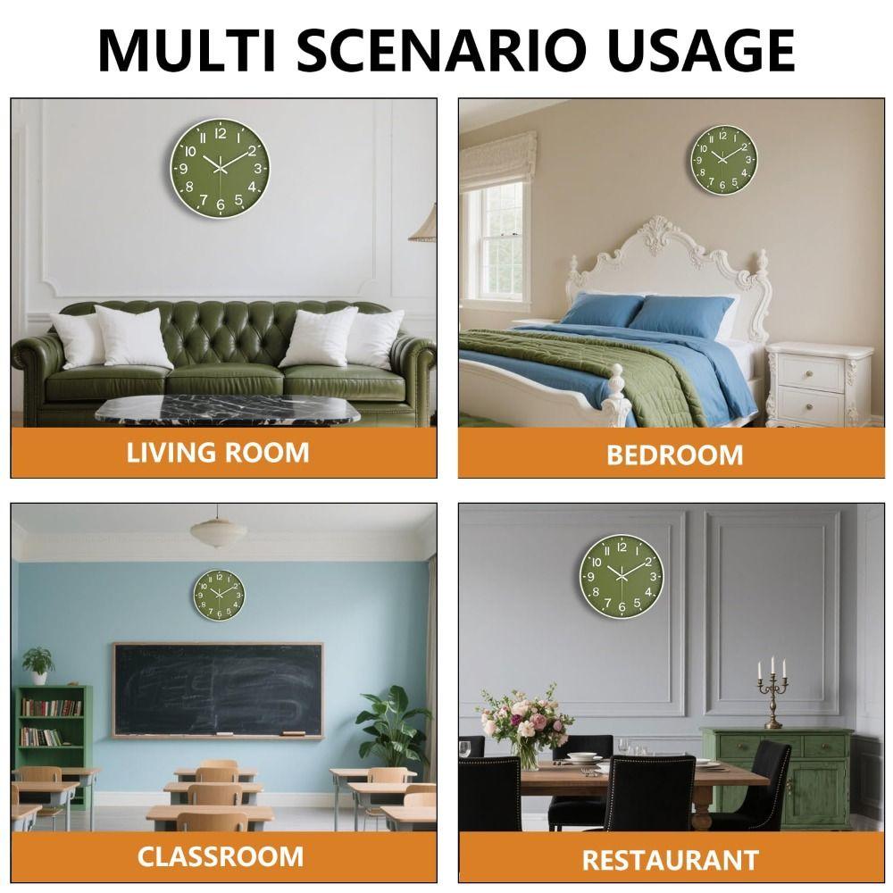 Silent Wall Clock Round Hanging Watch Living Room Decoration Quartz Wall Clock Hotel