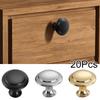 20Pcs/Pack Door Knobs With Screws Cupboard DIY Cabinet Handles Hardware Kitchen Drawer Stainless Steel