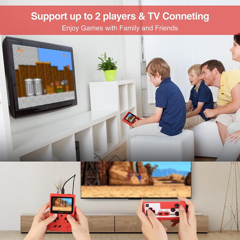 Портативная игровая консоль в стиле ретро, портативная игровая консоль в стиле ретро с 400 классическими играми FC, мини-игровая консоль, подарок для детей