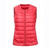 Женский зимний жилет, сверхлегкий двусторонний теплый жилет без рукавов, жилет 7XL, пальто