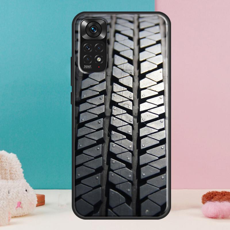 Чехол с рисунком протектора шины для Xiaomi Redmi Note 14 12 11 9 10 13 Pro 9S 10S 11S 12S Redmi 13C 10C 12C 14C