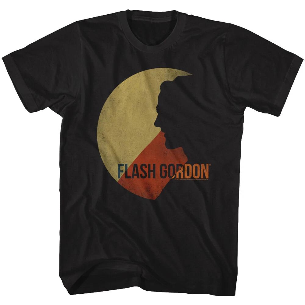 Flash Gordon Classic 80's Movie Moon Of Firgia Flash Silhouette Men's T Shirt
