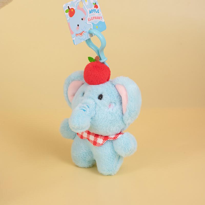 Cartoon Elephant Plush Toy Keyring With Soft Cotton Filling For Kids And Teens