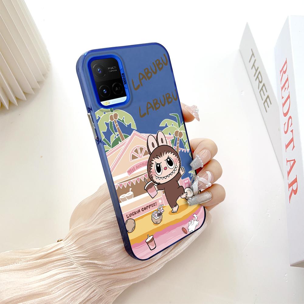 Окрашенный узор, красочный серебристый, двухсторонний, жесткий, противоударный чехол для телефона Vivo