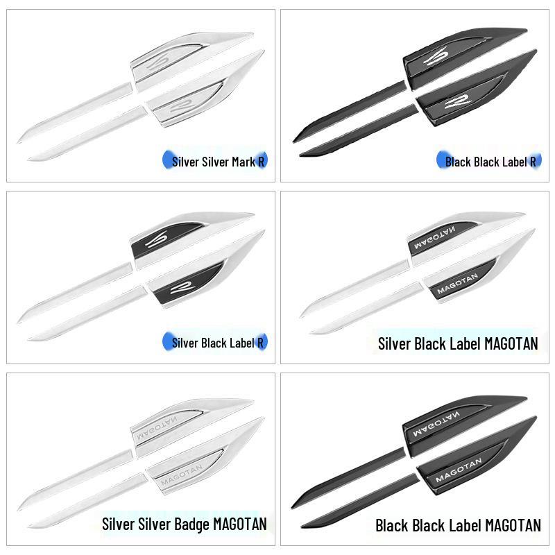 Magotan B9 Fender Emblem 3D Stainless Steel Decorative Sticker for Car Body