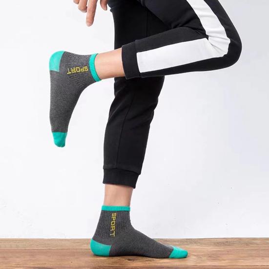 5 пар мужских носков до середины голени, влагоотводящие спортивные носки, мягкие дышащие носки для бега, для пеших прогулок, спорта