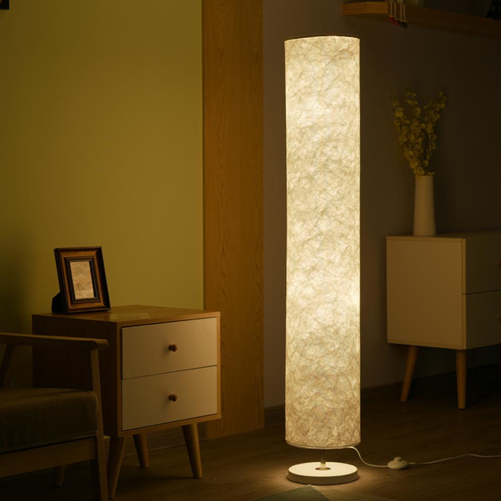 AC110-220V 14W Soft Fabric LEDs Floor Lamp Standing Light E27 Base Socket Holder Foot Pedal Switch