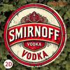 Металлическая табличка Настенное искусство Винтажный плакат Smirnoff Vodka Круглая жестяная табличка 8 дюймов для бара Ретро Декор