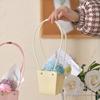 1Pc Handle Kraft Paper Flower Bags Flowers Wrapping Gift Flower Packaging Boxes For Home Wedding Party Decoration