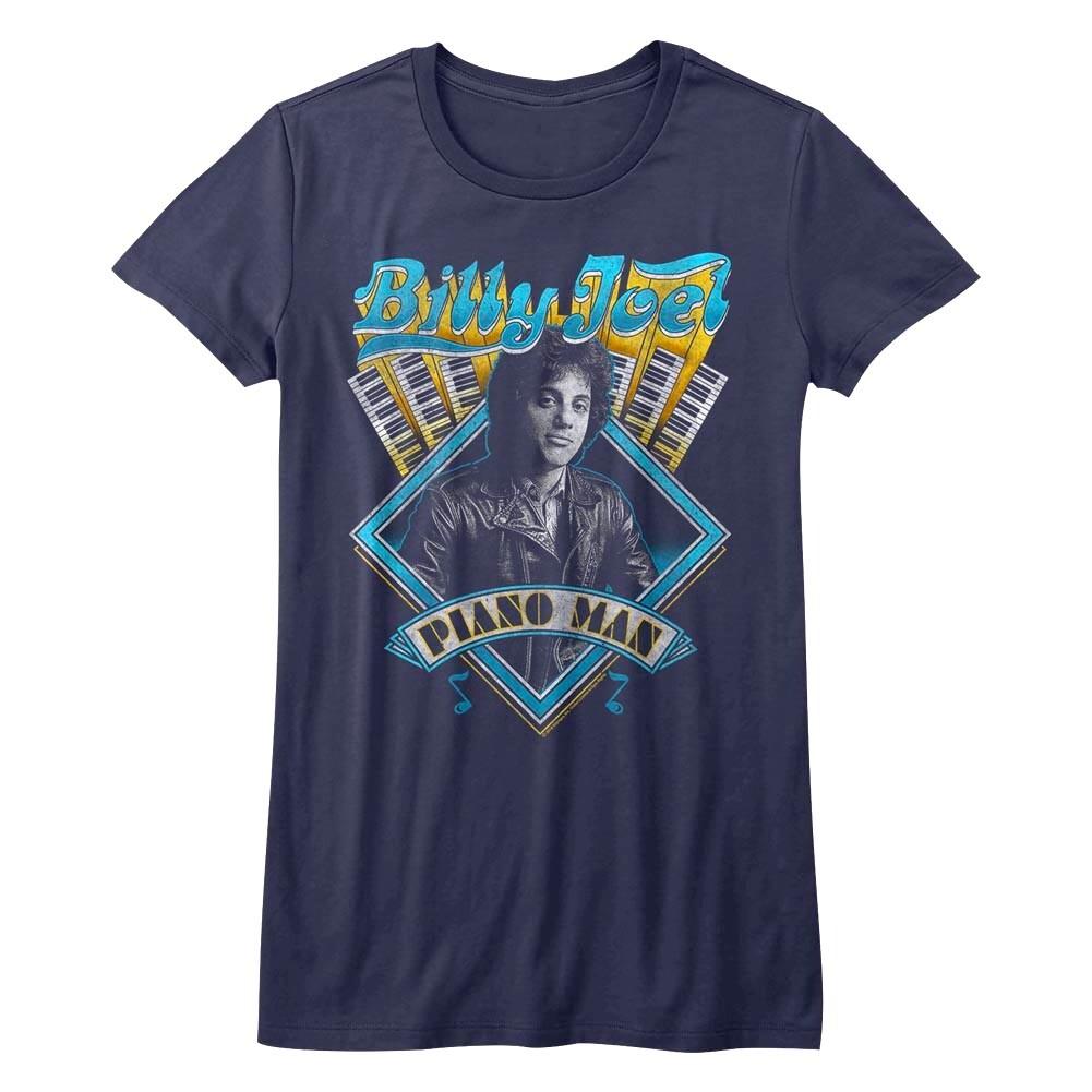 Billy Joel Piano Man Women's T Shirt Pop Music Album Concert Tour Merch