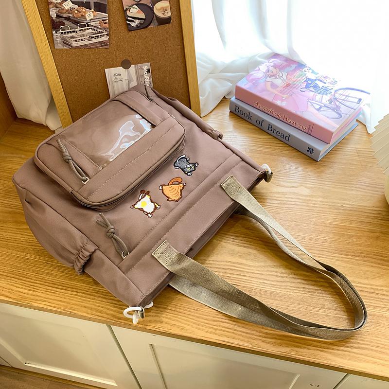 Сумка через плечо Cartoon Commuter женская большая вместительная студенческая сумка-тоут студенческая сумка через плечо