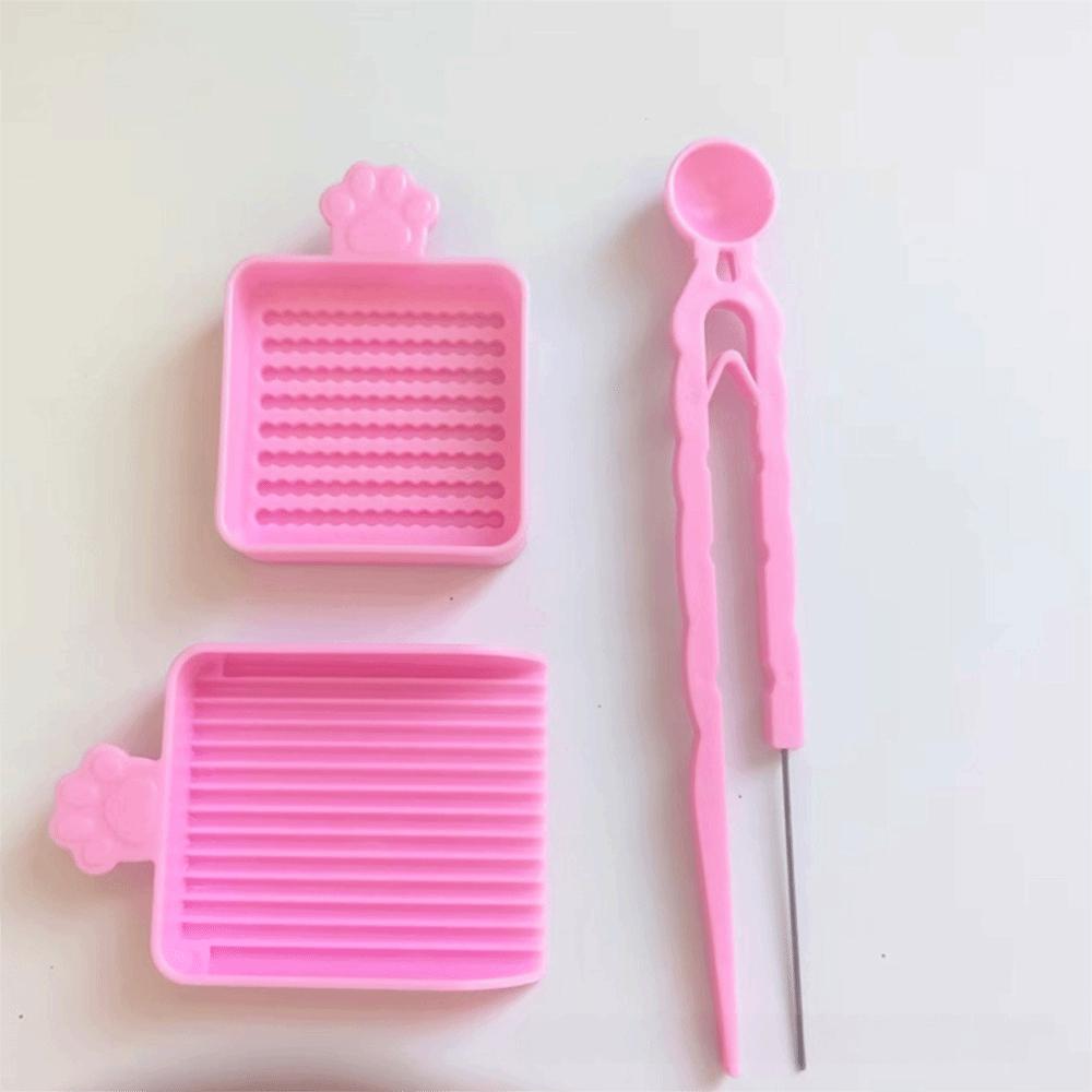 3/4/5 шт./набор Пластиковые бусины Термомозаика Игла Пинцет Инструменты для бисероплетения Набор для изготовления бобов