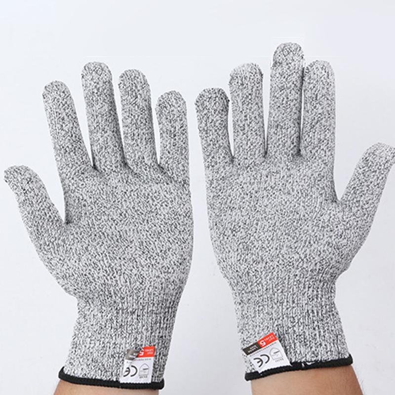 Перчатки Hppe Level 5 Safety Anti Cuts High-Strength Industrial Kitchen Gardening