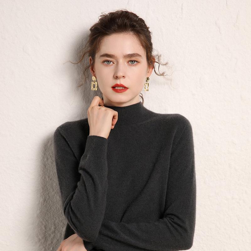 Women's Cashmere Sweater Qinghe Cashmere 100% Cashmere Women's Autumn and Winter Cashmere Sweater Soft and Warm