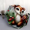 1pc Winter Deer Automatic Folding Umbrella   Compact 8 Rib Design, Durable Iron Frame for Travel, Outdoor,  a0920084