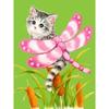 5D DIY Diamond Painting Dragonfly Kitten Cross Stitch Kit Mosaic Diamond Embroidery Rose Full Round/Square Drill Home Decoration