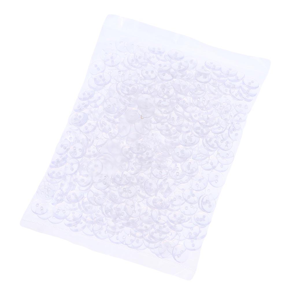 500 PCS 10mm Resin Buttons Clear 10mm Round Transparent DIY Craft Projects Shirt Buttons Sewing