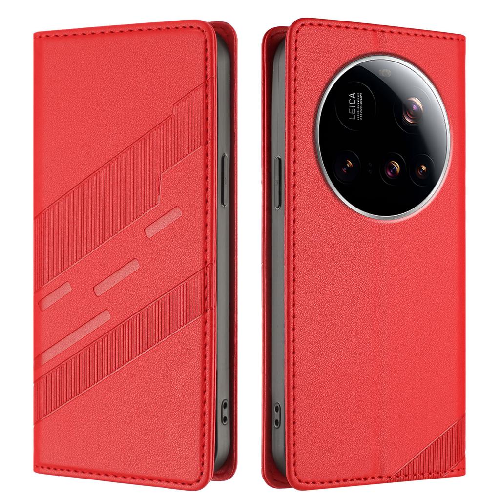 Для Xiaomi 15 Ultra Чехлы для телефона Панк-стиль С тиснением Кошелек Подставка Кожаная обложка