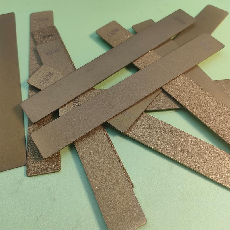 Golden Diamond Stone No Base Used Knife Sharpener Diamond Whetstone Grinding Stone Sharpening Stone Bars Kitchen Tool