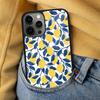 Lemon Fruit Magnetic Soft Phone Case for iPhone 16 Promax 15 Pro 13 14 Plus 11 12 Mini MagSafe Coque