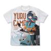 2D Cospa Rin Shima and Scooter Full Graphic WHITE M Size "Yurucamp" T-shirt