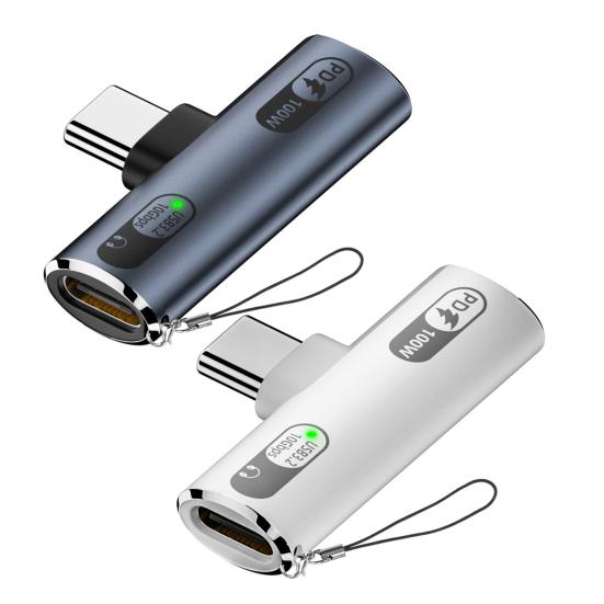 Адаптер для наушников типа C, аудиоразветвитель PD 100 Вт для Xiaomi, чип передачи данных 10 Гбит/с, микрофон, поддержка быстрой зарядки, USB-адаптер для Samsung