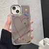 Модный чехол для телефона с зеркалом для макияжа для IPhone 17 16 16e 15 14 13 12 11 Pro Max 17E Прозрачный силиконовый чехол Coque