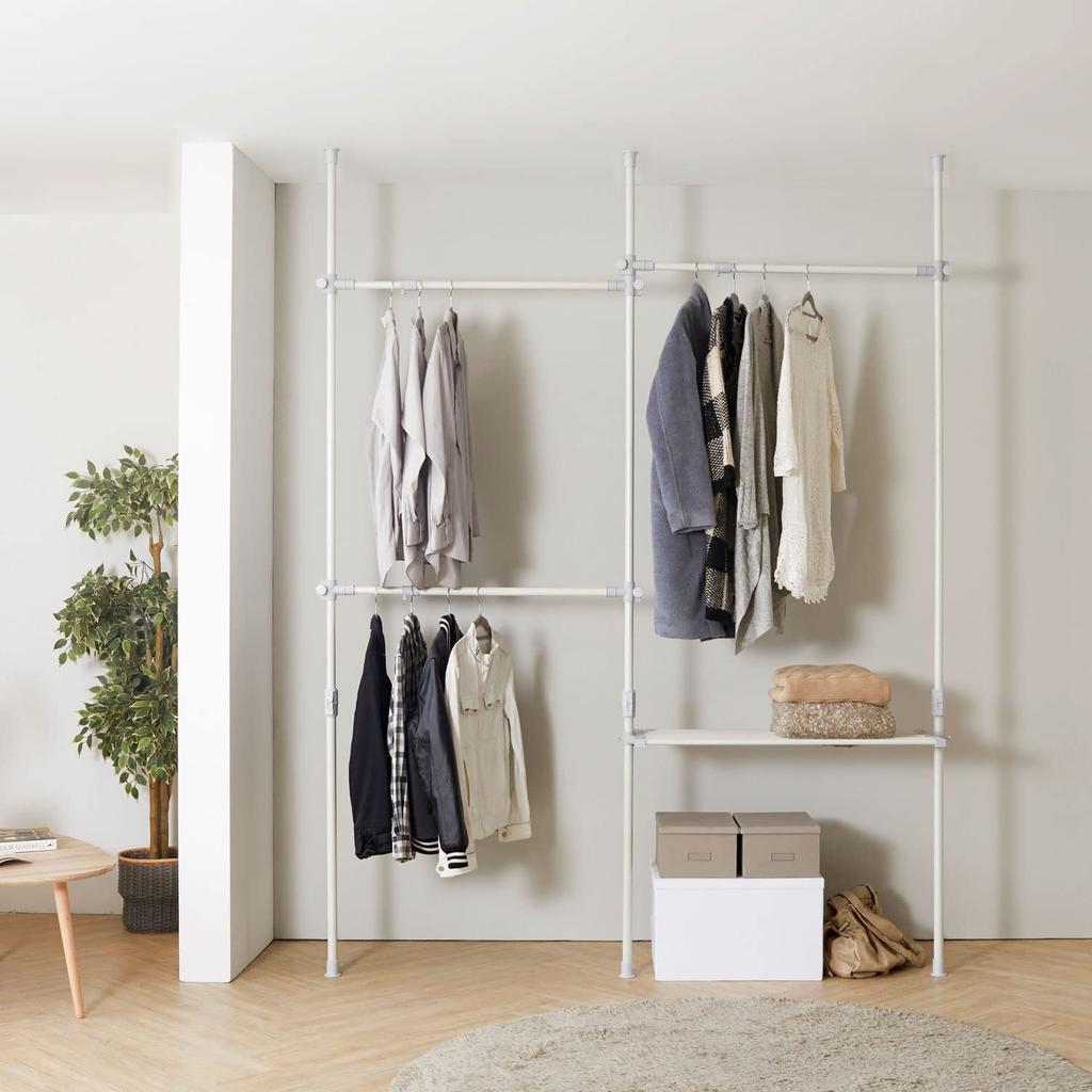 Одежда одежда легко высота ширина грузоподъемность 60 кг 4 Распорная стойка, стоечная стойка, настенное хранение, экономия места, сборка,