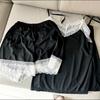 Сексуальная пижама женская летняя кружевная слинг-костюм Ice Silk с открытой спиной для женщин без рукавов для домашнего обслуживания