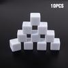 10pcs/pack New Acrylic 19mm White Blank Dice Teaching Props Game Accessories Mathematical Tools Square Corner No.19 Glossy Dice