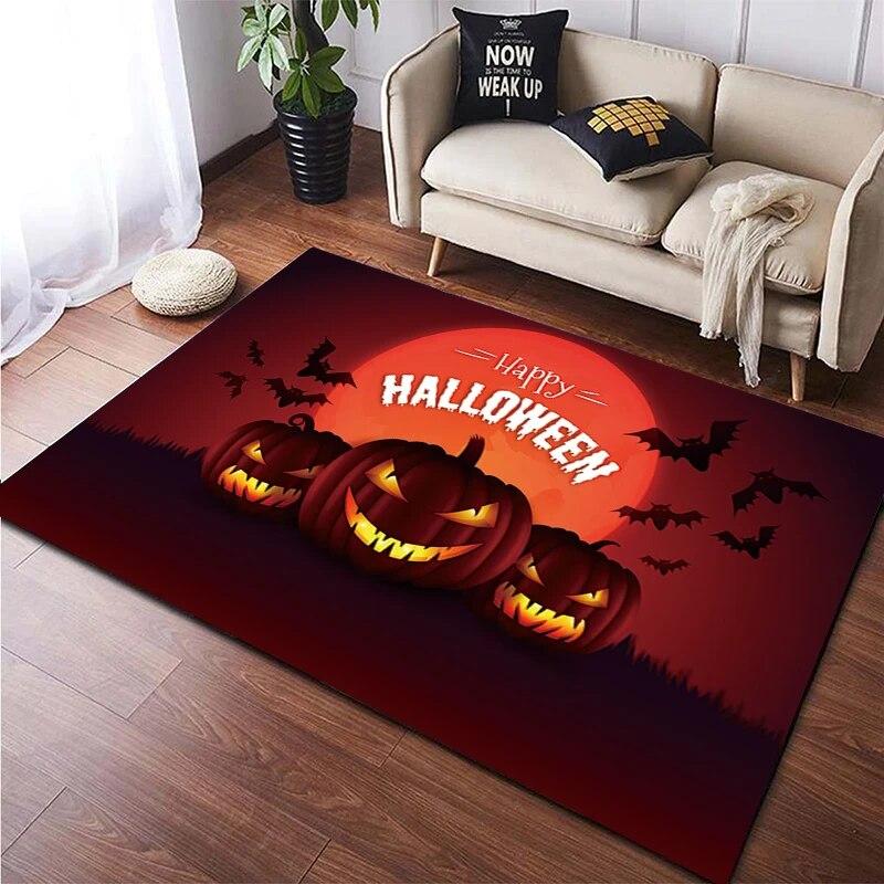 Halloween New Year Gift HD Printing Area Carpet, Living Room Sofa Decorative Carpet, Anti-skid Mat, Alfombras Direct Shipment