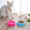 1 шт./компл. Пластиковая конфетного цвета миска для еды и воды для домашних животных, собак, щенков, животных - цвет случайный