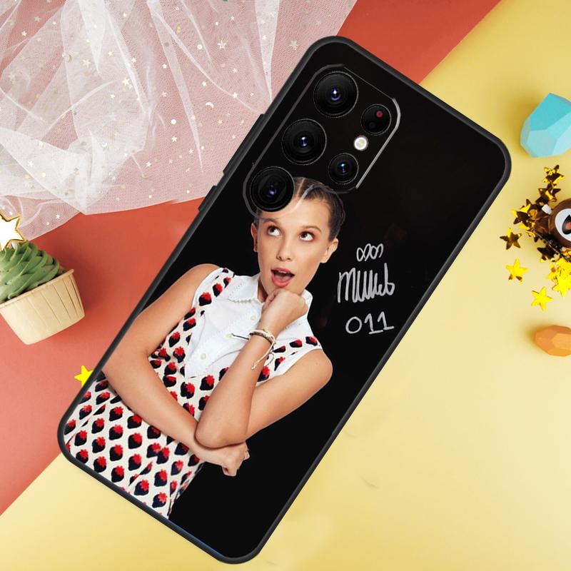 Чехол Millie Bobby Brown Для Samsung Galaxy S23 Ultra S24 S22 S20 S21 FE Note 10 20 Ultra S8 S9 S10 Plus