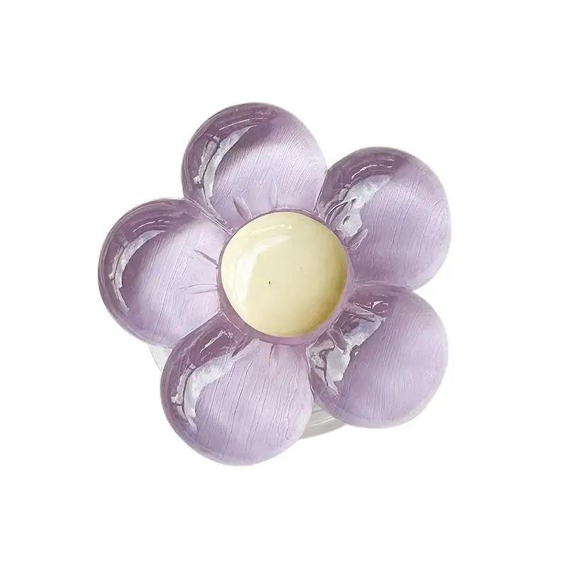 3D милый прозрачный цветочный бант складной палец кольцо держатель телефона Griptok для iPhone поддержка гнездо карман ручка Tok подставка кронштейн