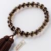 Buddhist Altar Shop Takita Shoten Kyoto Prayer Beads for Brown 22 Pure Silk Head Beads Bag Included Prayer Beads That Can Be Used by All Certificate